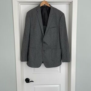 DKNY Wool Blend Blazer Jacket Size 46L Old Money Preppy Academia